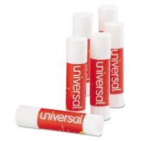 UNV Washable Glue Stick 0.28 oz Clear - Pack of 12